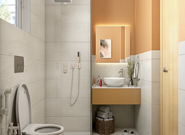 1 BHK Bath Image